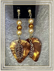 Earrings-guitar pick